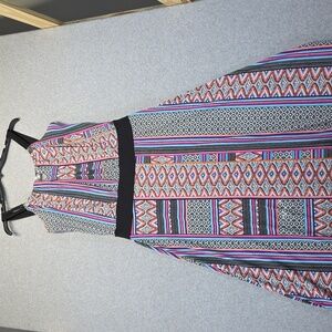 Metaphor Multicolor Geometric Maxi Dress